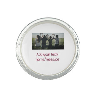 best friends bridesmaid bride girly photo pin text ring