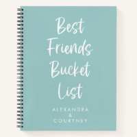 Best Friends Bucket List Personalized Pastel Blue