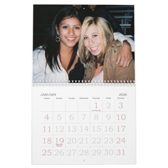 Best Friends Calendar (Jan 2026)