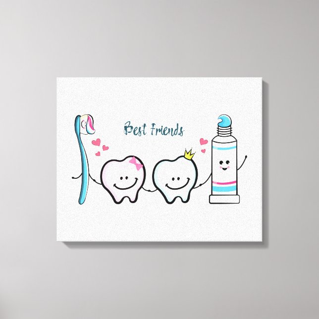 Best Friends Canvas Print (Front)