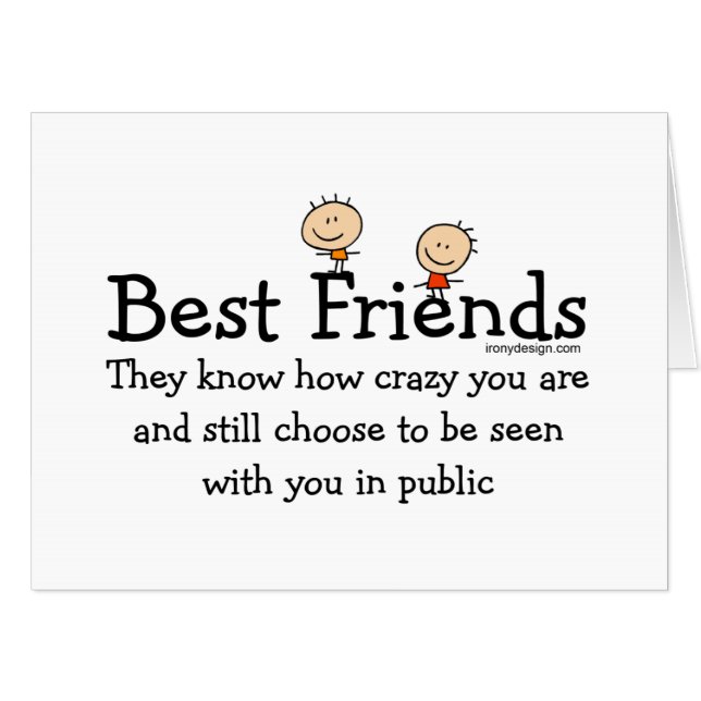 Best Friends Card (Front Horizontal)