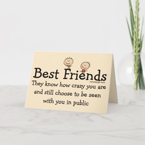 Best Friends Cards Brown