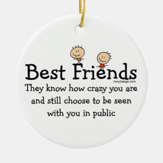 Best Friends Ceramic Ornament