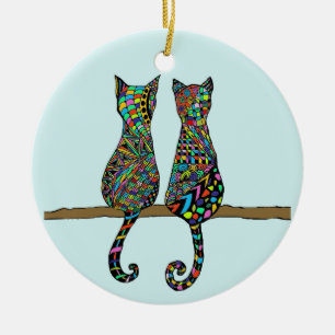 Best Friends Ceramic Ornament