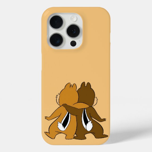 Best Friends Chipmunk Duo iPhone 15 Pro Case (Back)
