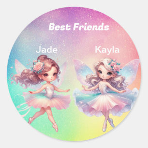 Best Friends Classic Round Sticker