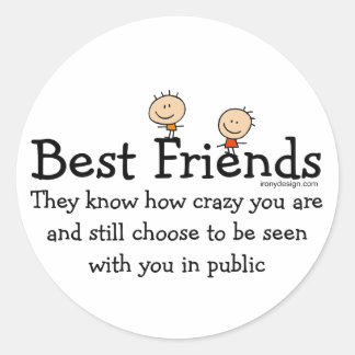 Best Friends Classic Round Sticker