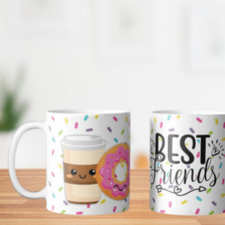 Best Friends Coffee and Donut Mug