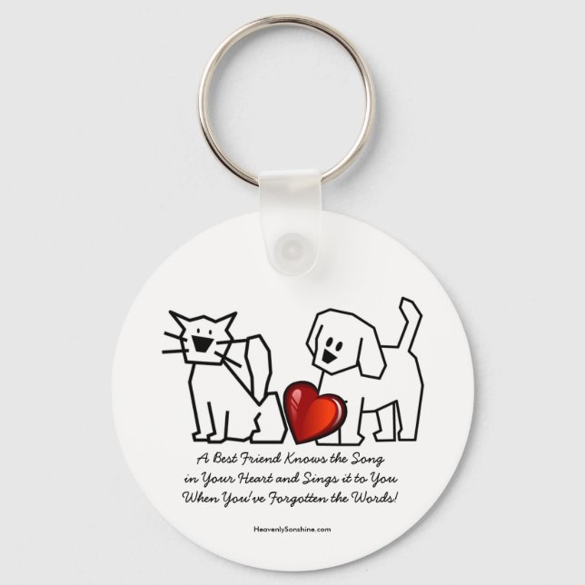 Best Friends Collection Song Keychain (Front)