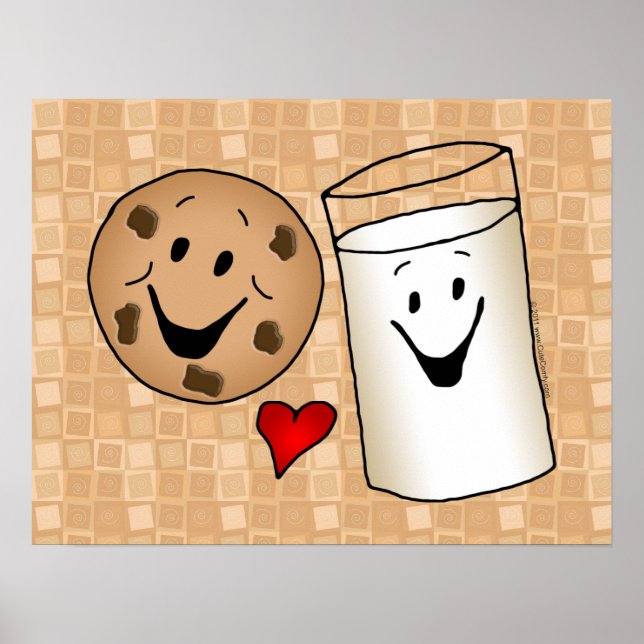Best Friends, Cookies Love Milk Poster (Front)
