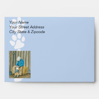 Best Friends ~ Cowboy & Australian Shepherd Envelope