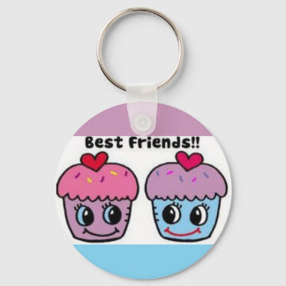 Best Friends Cupcakes Keychain