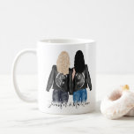 Best Friends Custom Hair BFF Besties Friendship Coffee Mug<br><div class="desc">Personalized Best Friends Custom Hair Style Skin Tone BFF Besties Friendship Coffee Mug
If you would like to CHANGE the hairstyles for both girls and the skin tone color for the girl on the left,  please MESSAGE me so I can create a custom product link for you.</div>