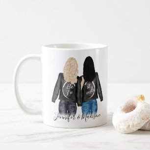 Best Friends Custom Hair BFF Besties Friendship Coffee Mug