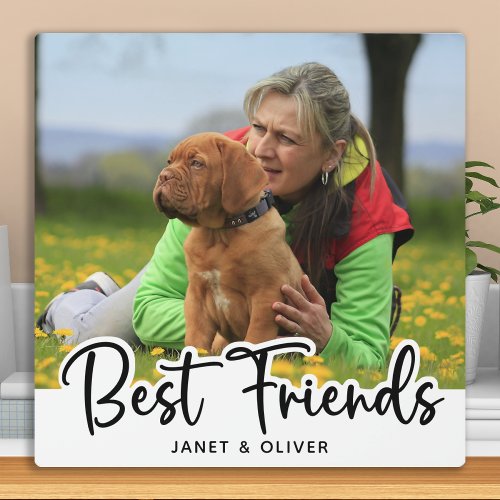 Best Friends Custom Pet Dog Photo Plaque