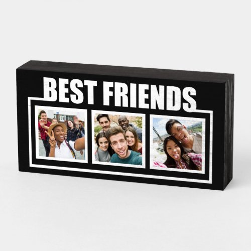 Best Friends custom photos  color Wooden Box Sign