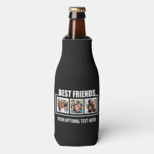 Best Friends custom photos, text & color Bottle Cooler