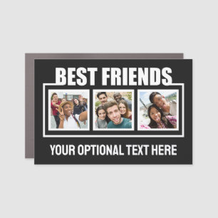 Best Friends custom photos, text & color Car Magnet