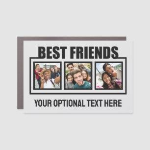 Best Friends custom photos, text & color Car Magnet