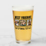 Best Friends custom photos & text Glass