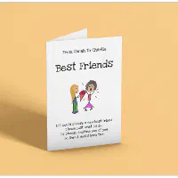 Best Friend Birthday Card Poem For Her Best Friend Card 