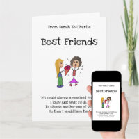 Best Friend Birthday Card Poem For Her Best Friend Card 