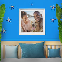 Best Friends Dog Lovers Puppy Pets  Peel And Stick Photo Tile