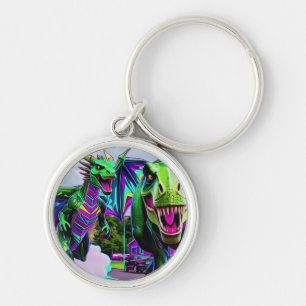 Best Friends - Dragon and Dinosaur Walking Keychain