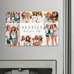 Best Friends Elegant BFF Collage Photo Magnet<br><div class="desc">Personalized "Best Friend" Large Photo Magnet. This simple and heartfelt photo magnet is a sweet way to celebrate your friendship. It features space for eight photos, arranged around the border to showcase your favorite memories together, while keeping the focus on the meaningful text in the center. In the middle, "Best...</div>