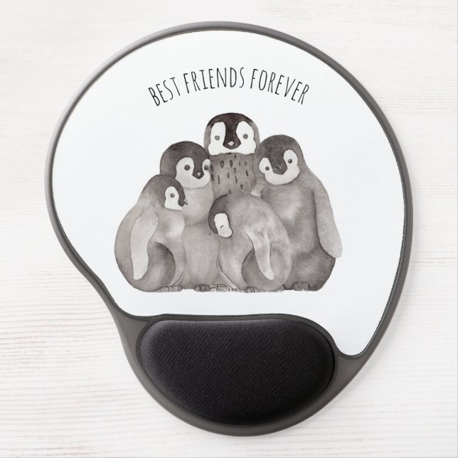 Best Friends Emperor Penguins Gel Mouse Pad (Front)