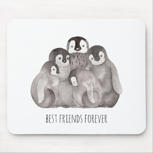 Best Friends Emperor Penguins  Mouse Pad