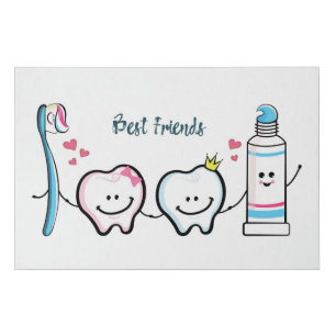 Best Friends Faux Canvas Print