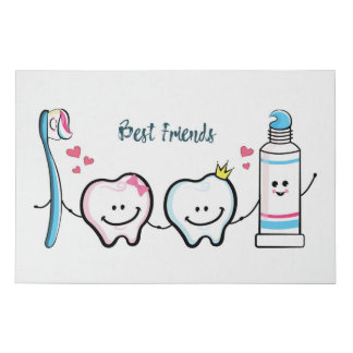 Best Friends Faux Canvas Print