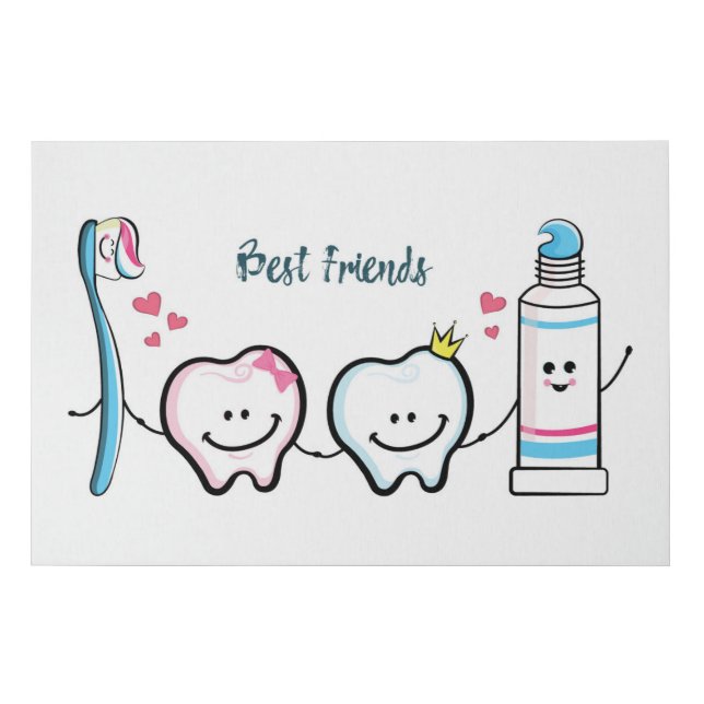 Best Friends Faux Canvas Print (Front)