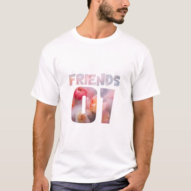 Best Friends for 3 - Friends T-Shirt (Front)