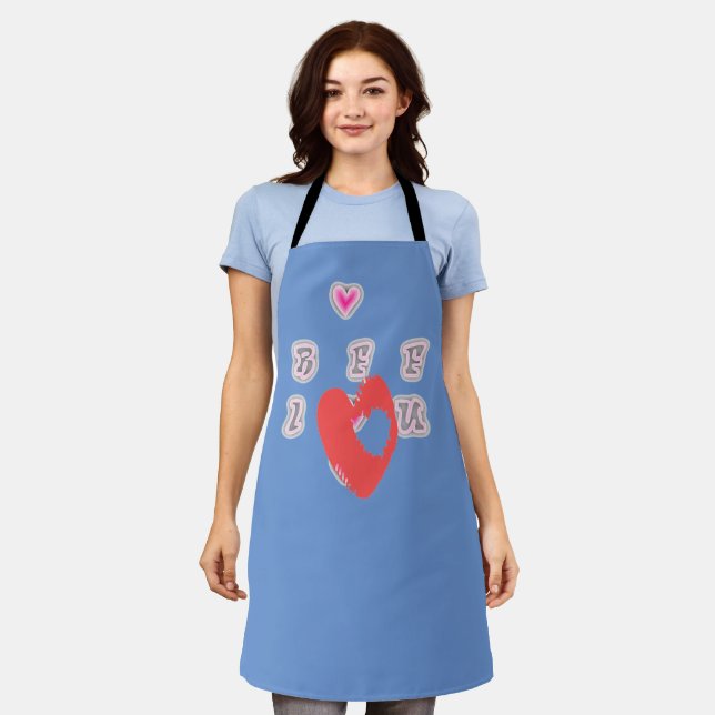 Best Friends for ever BFF Apron (Worn)
