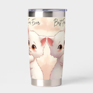 Best Friends For Ever Travel Mug - Cute Hugging Ka Insulated Tumbler