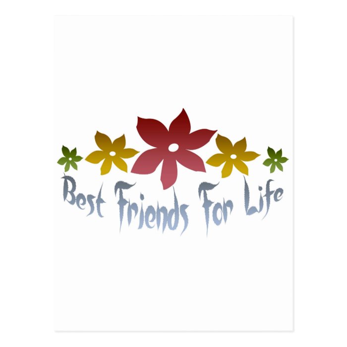 Best Friends For Life Postcard