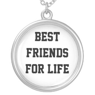 Best Friends For Life Silver Plated Necklace