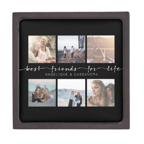 Best Friends for Life Typography Instagram Photos Gift Box