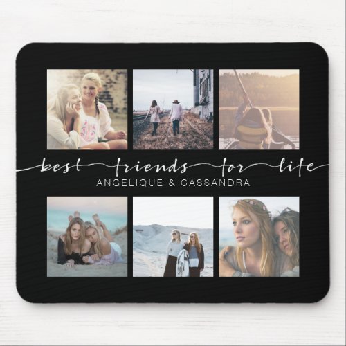 Best Friends for Life Typography Instagram Photos Mouse Pad