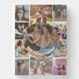 Best Friends Forever 11 Photo Collage Friendship Wooden Box Sign