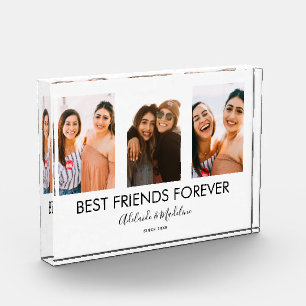 Best Friends Forever 3 Photo Collage Gift Block