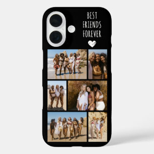 Best Friends Forever 6 Photo Black iPhone 16 Case