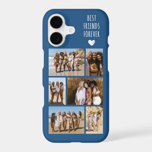 Best Friends Forever 6 Photo Blue iPhone 17 Case