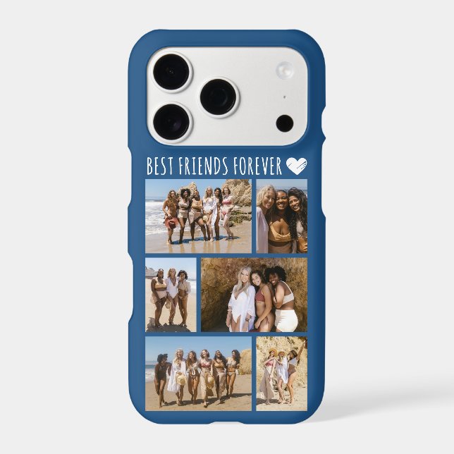 Best Friends Forever 6 Photo Blue Case-Mate iPhone Case (Back)