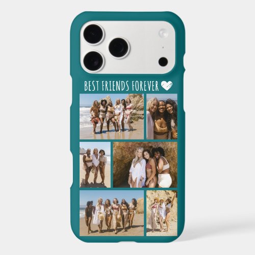 Best Friends Forever 6 Photo Teal iPhone 17 Pro Max Case