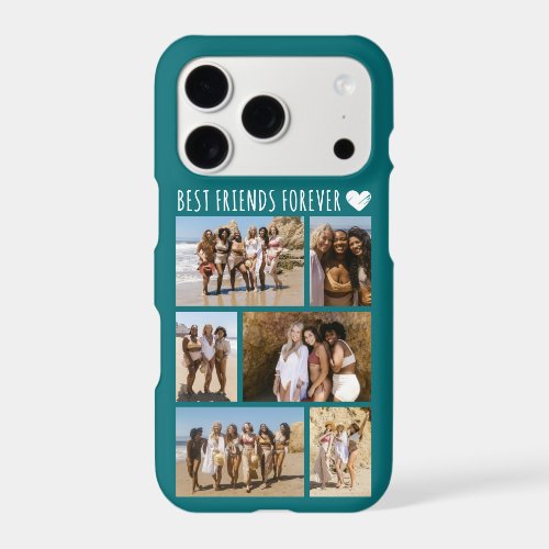 Best Friends Forever 6 Photo Teal iPhone 17 Pro Case