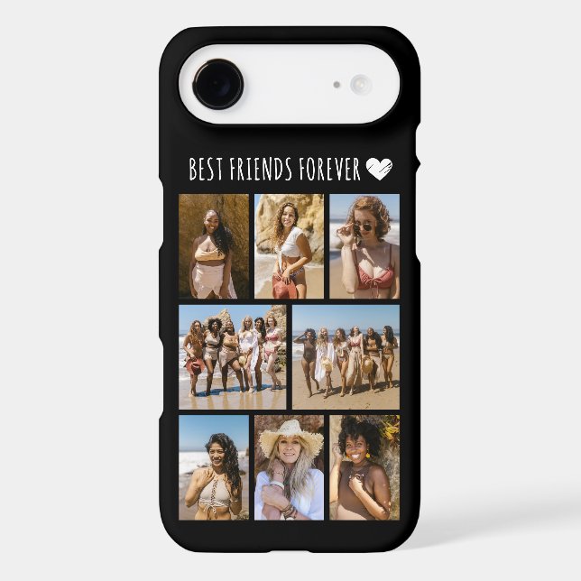 Best Friends Forever 8 Photo Black Case-Mate iPhone Case (Back)