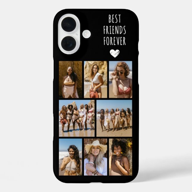 Best Friends Forever 8 Photo Black Case-Mate iPhone Case (Back)